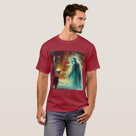 Kerst Carol Ghost of Christmas Future T-shirt (Voorkant volledig)