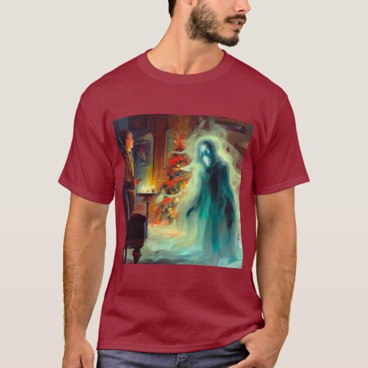 Kerst Carol Ghost of Christmas Future T-shirt (Voorkant)