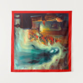 Kerst Carol Ghost of Christmas Future Wandkleed (Voorkant (horizontaal))