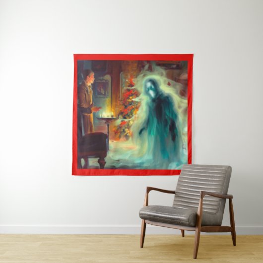 Kerst Carol Ghost of Christmas Future Wandkleed (In situ)