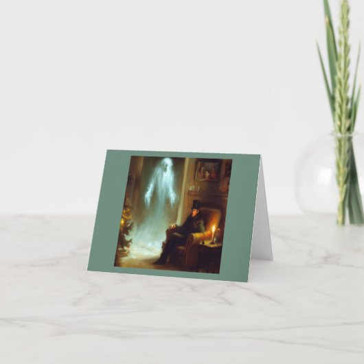 Kerst Carol Ghost of Christmas Past Feestdagen Kaart (Voorkant)