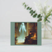 Kerst Carol Ghost of Christmas Past Feestdagenkaart (Staand voorkant)