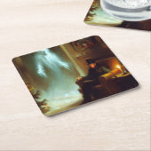 Kerst Carol Ghost of Christmas Past Kartonnen Onderzetters (Schuin)