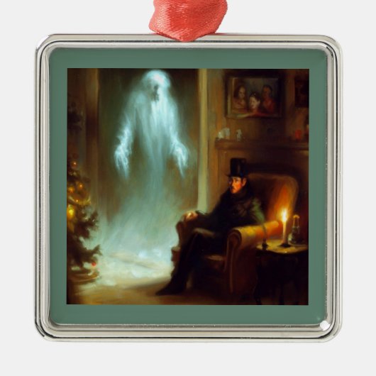 Kerst Carol Ghost of Christmas Past Metalen Ornament (Voorkant)