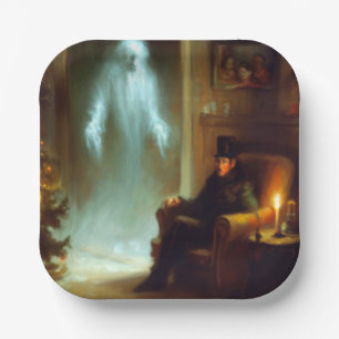 Kerst Carol Ghost of Christmas Past Papieren Bordje