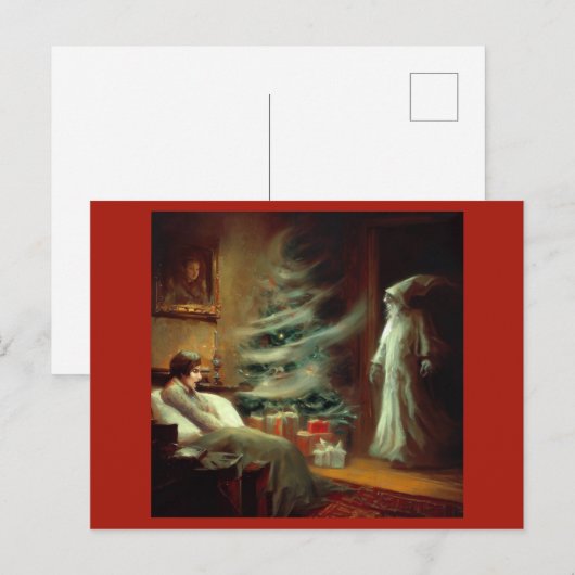 Kerst Carol Ghost van Kerstmis cadeau Feestdagenkaart (Voorkant / Achterkant)