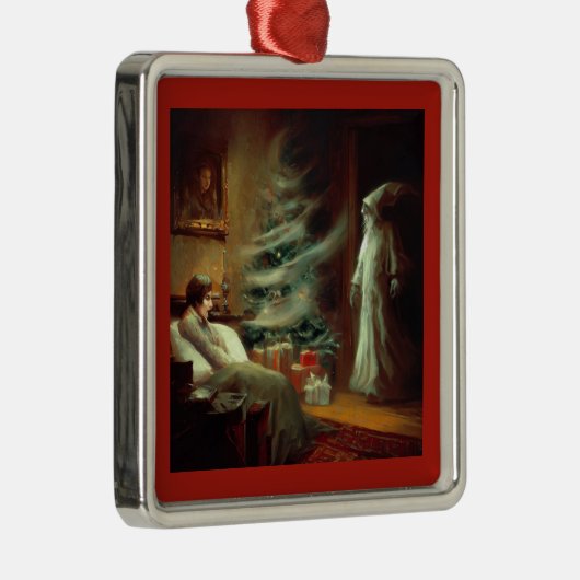 Kerst Carol Ghost van Kerstmis cadeau Metalen Ornament (Rechts)