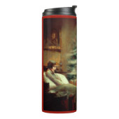 Kerst Carol Ghost van Kerstmis cadeau Thermosbeker (Gedraaid links)