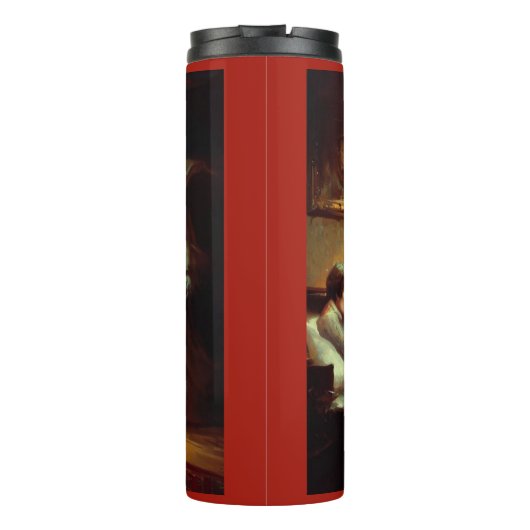 Kerst Carol Ghost van Kerstmis cadeau Thermosbeker (Achterkant)