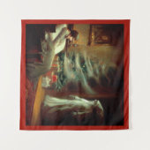 Kerst Carol Ghost van Kerstmis cadeau Wandkleed (Voorkant (horizontaal))