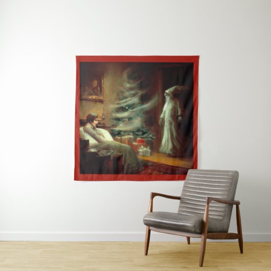 Kerst Carol Ghost van Kerstmis cadeau Wandkleed (In situ)