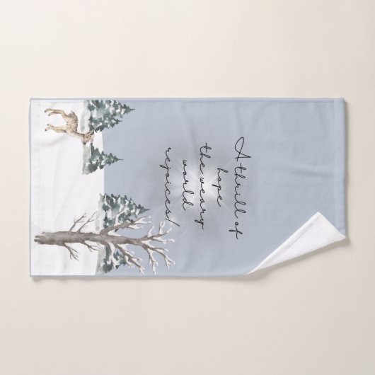 Kerst Carol lyrische handdoek (Handdoek)