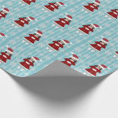 Kerst Carol Meisje Wrapping Papier (Hoek)