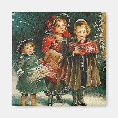 Kerst Carolers  Magnet (Voorkant)