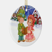 Kerst Carolers - SRF Keramisch Ornament (Rechts)