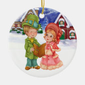 Kerst Carolers - SRF Keramisch Ornament (Voorkant)