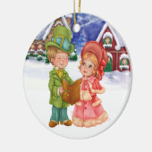 Kerst Carolers - SRF Keramisch Ornament (Links)