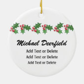 Kerst Carolers - SRF Keramisch Ornament (Achterkant)