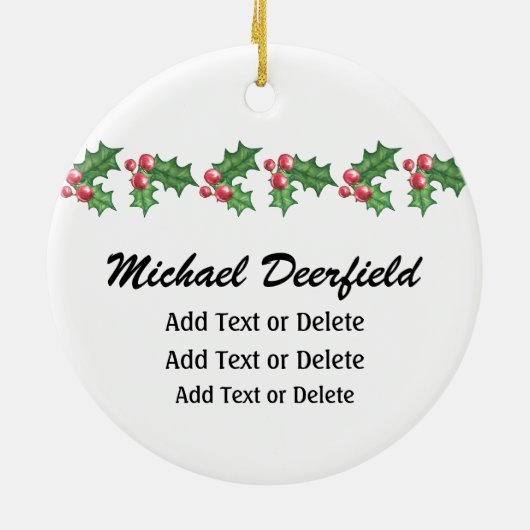 Kerst Carolers - SRF Keramisch Ornament (Achterkant)