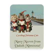 Kerst Caroling Cats Duluth Minnesota