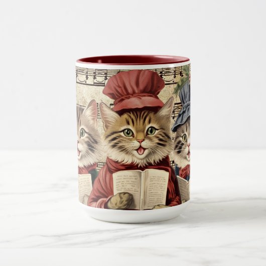 Kerst Caroling Cats Mok (Midden)