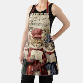 Kerst Caroling Cats Schort (Insitu)