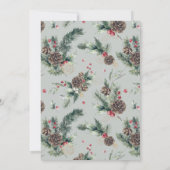 Kerst Caroling Musical Carol Play Vakantie Kaart (Achterkant)