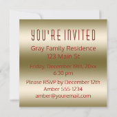 Kerst Caroling Zwart Goud Rood Kaart (Achterkant)