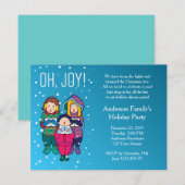 Kerst Carols Winter Party Uitnodiging (Voorkant / Achterkant)