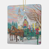 Kerst Carriage Ornament (Links)