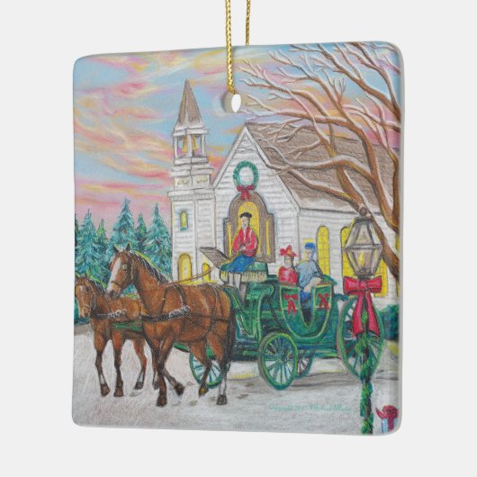 Kerst Carriage Ornament (Links)