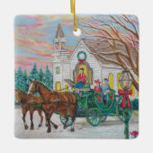 Kerst Carriage Ornament (Voorkant)
