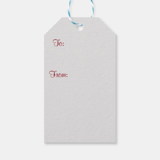 Kerst Carrousel Cadeau Labels Cadeaulabel (Achterkant)