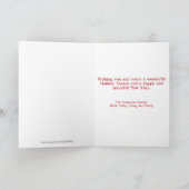 Kerst Carrousel in Snoep Stripes Feestdagen Kaart (Binnen)