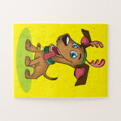 Kerst Carton Honden Legpuzzel (Horizontaal)
