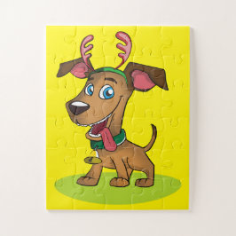 Kerst Carton Honden Legpuzzel