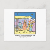 Kerst Cartoon Drie Wise Kings Computer Games Feestdagenkaart (Voorkant)