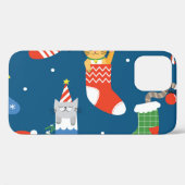 Kerst Cartoon Katten Schattige Patroon Case-Mate iPhone Case (Achterkant (horizontaal))