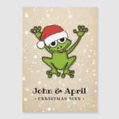 Kerst Cartoon kikkermagneet (Voorkant)