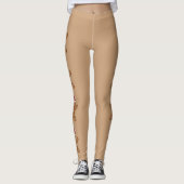 Kerst Cartoon Peperkoek Koekjes Leggings (Voorkant)