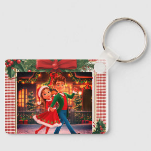 kerst Cartoon Sleutelhanger