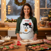 Kerst Cartoon Sneeuwman Schort