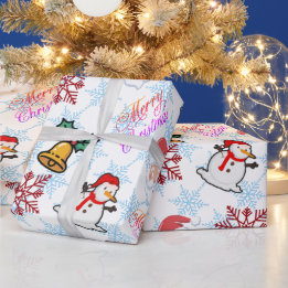 Kerst Cartoons Inpakpapier