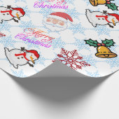 Kerst Cartoons Inpakpapier (Hoek)