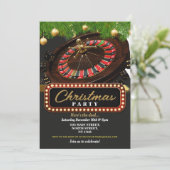 Kerst Casino Feest Feestelijke Black Jack Kaart (Staand voorkant)