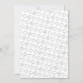 Kerst Casino Feest Feestelijke Roulette Vegas Kaart (Achterkant)