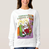 Kerst Casino Style, vrouwen met witte sweatshirt (Voorkant)