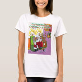 Kerst Casino Style, vrouwen wit T-shirt (Voorkant)