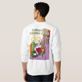 Kerst Casino Style, wit sweatshirt teruggeplaatst (Achterkant volledig)