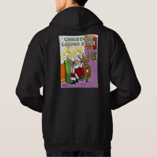 Kerst Casino Style, zwart Hoodie